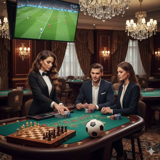 直播棋牌真人互动场景